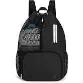 ecosmile Swim Bag Drawstring Backpack with Shoe Compartment &amp; Wet Pocket | Waterproof Beach Backpack Pool Bag for Swimming, Gym, Travel and Workout Gear Swimsuit Swim Wear Bag