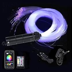 AZIMOM 6W Bluetooth/APP Control RGBW Fiber Optic