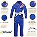 Hawk Sports Brazilian Jiu Jitsu Gi for Kids, Ultra-Light Extra Tough Premium Fabric Kids BJJ Gi for Martial Arts Training & Competition, Comfortable Perfect Fit BJJ Gear - Size K2, Blue
