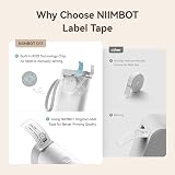 NIIMBOT Label Maker Tape 0.47 x 1.57 inch 12x40mm 160 Labels White view 7