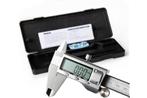 SCITOOLS All-Metal Digital Caliper 0-6"Measuring Tool, Micrometer Caliper with Auto-Off Feature, Interchangeable Between inches and millimeters for DIY/Household and 3D Printing