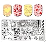 Born Pretty Stamping Plate Valentine's Day Celebration Manicure Nail Art Image Template BPX-L014