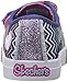 Skechers Kids Girls' Skippers-Polkadot Doodles Sneaker, Denim/Multi, 12 M US Little Kid