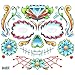 Tinsley Transfers Candy Skull, Flesh/Multi, One Size