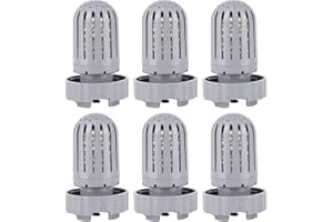 MIXZENY 6 Pack Humidifier Demineralization Cartridge Filters Compatible with Air Innovations HUMIDIF Humidifier, Demineralization Cartridge Filters Silver