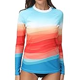 VAYAGER Womens Rash Guard UV Protection Long Sleeve Swim Shirts Quick Dry UPF 50+ Water Beach Surfing Swimming Tops