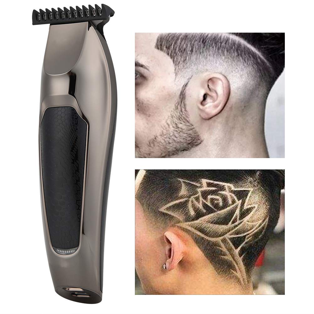 Small Hair Clipper rechargeableProfessional Men's Hair Clipper, USB Rechargeable Hair Clipper, Multifunction Portable Waterproof Electric Hair Clipper Shaver Hairdressing Machine (#6)