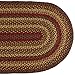 IHF HOME DECOR Braided Rug 3' X 5' Country Style New Oval Floor Carpet CINNAMON DESIGN Jute Material