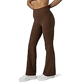 Colorfulkoala Women's Dreamlux Workout Flared Leggings High Waisted Wide Leg Bootcut Yoga Pants 29.5" / 31.5" Inseam