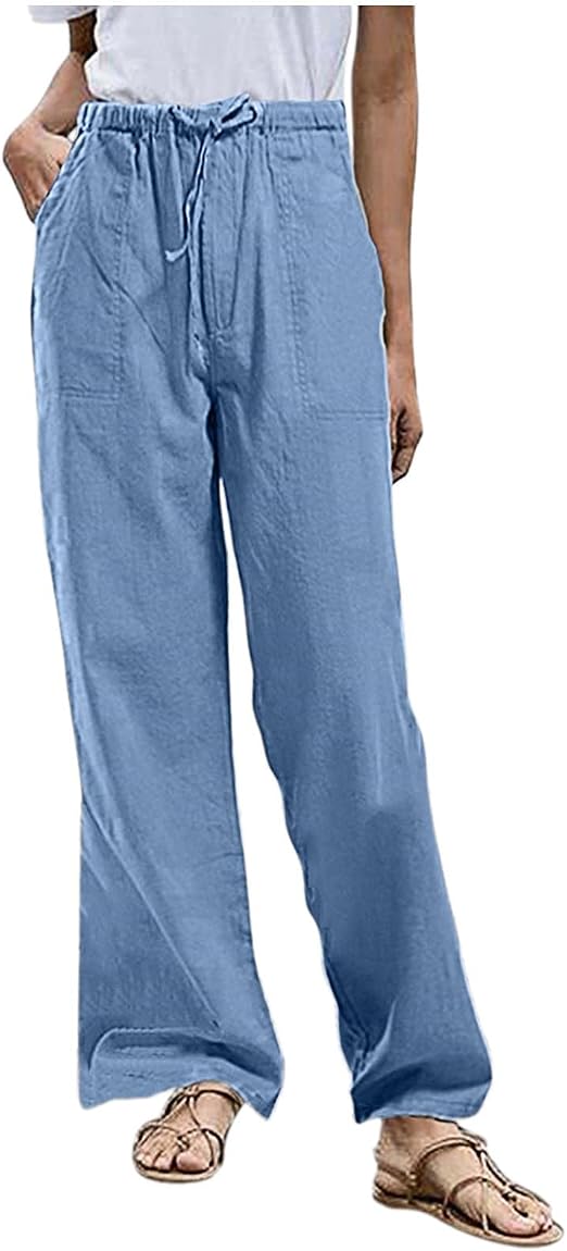 women's wide leg summer trousers