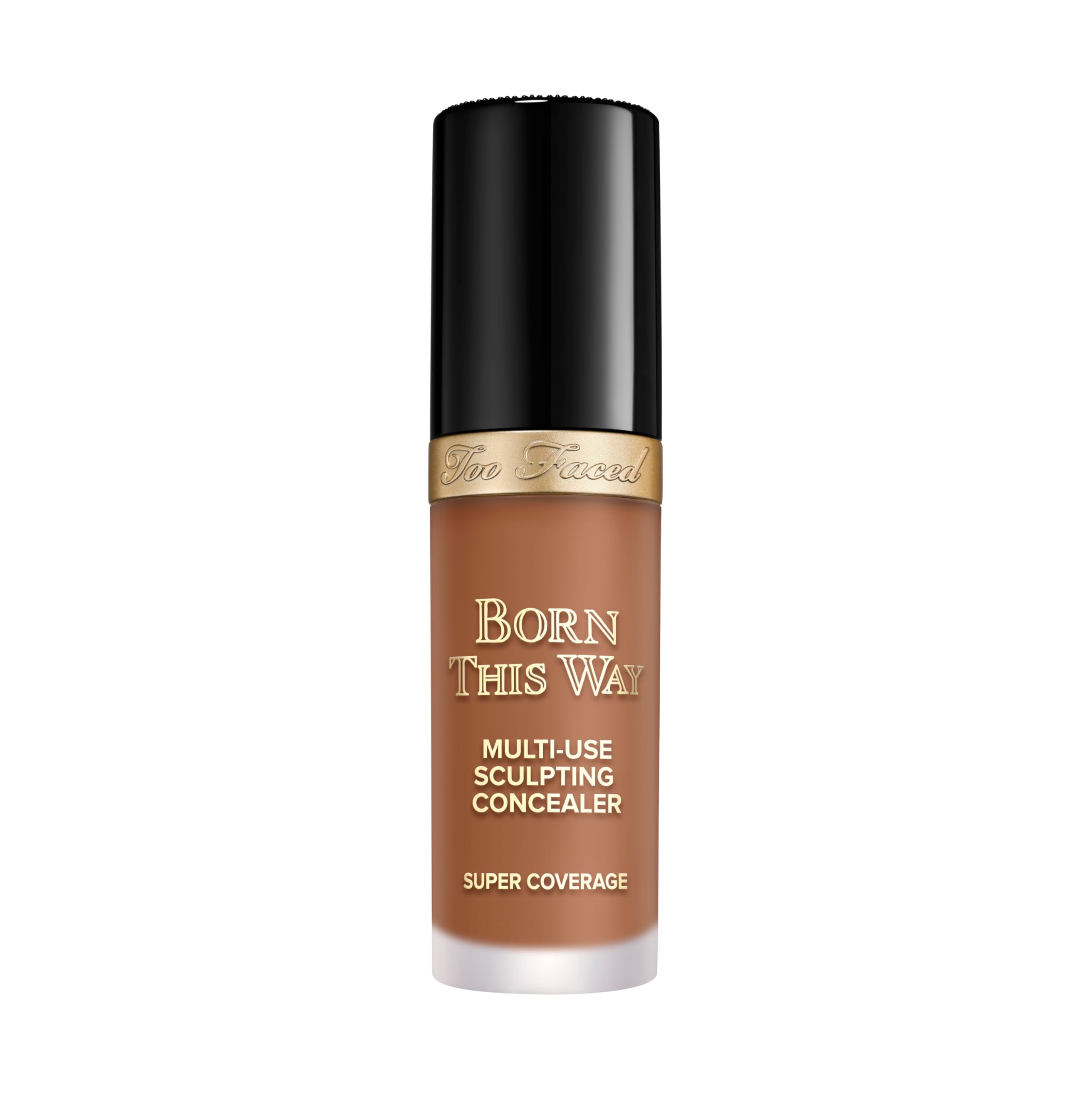 Too Faced Born This Way Super Coverage Multi-Use Concealer | Full Coverage, Oil Free, Long Lasting + Hydrating, 0.45 Fl Oz Caramel