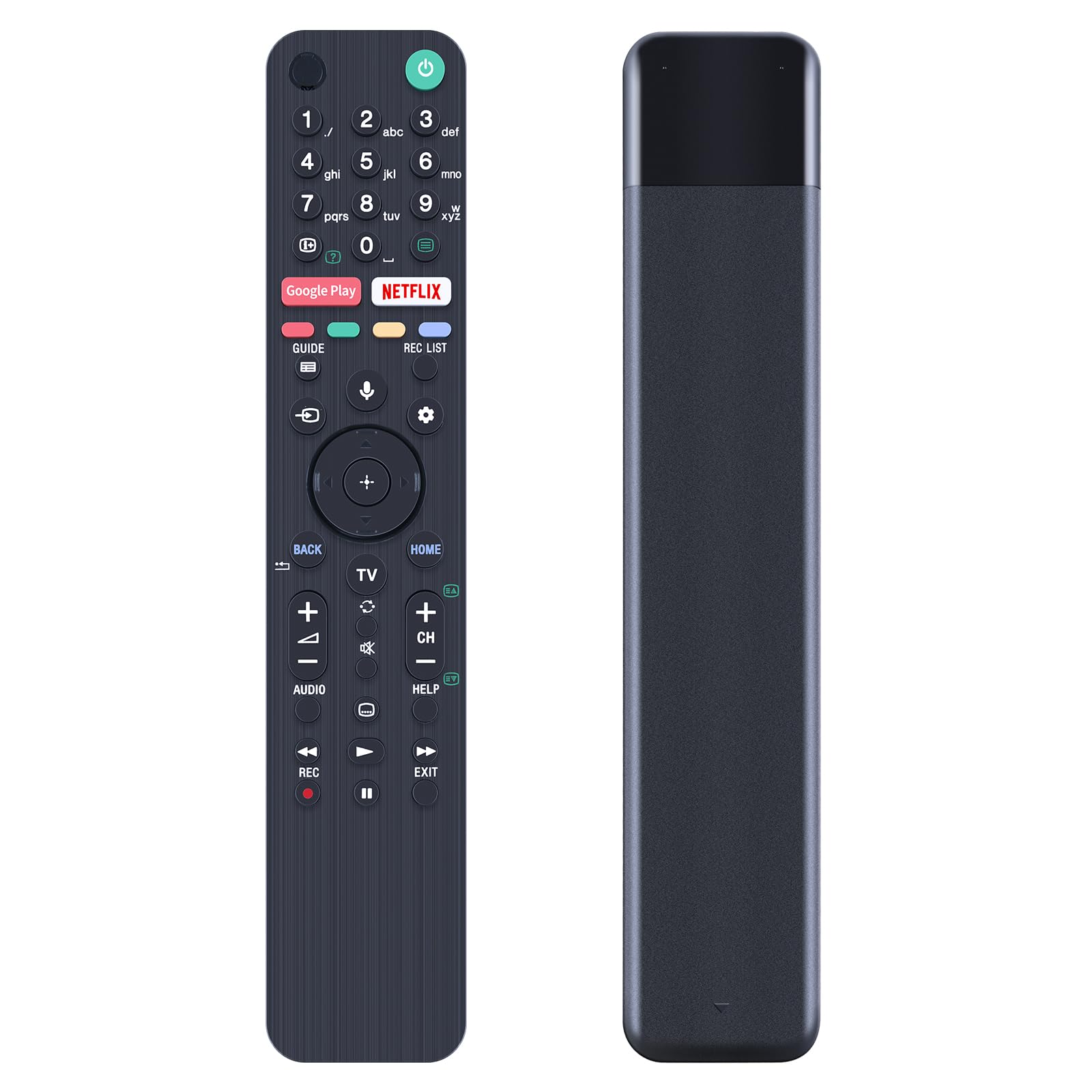 RMF-TX500E Voice Replacement Remote Control Sutible for Sony Smart TV KD-55XG8577 KD-55XH9005 KD-55XH9505 KD-65XG8596 KD-65XG9505 KD-65XH9288 KD-75XG9505 with Netflix and Google Play Buttons