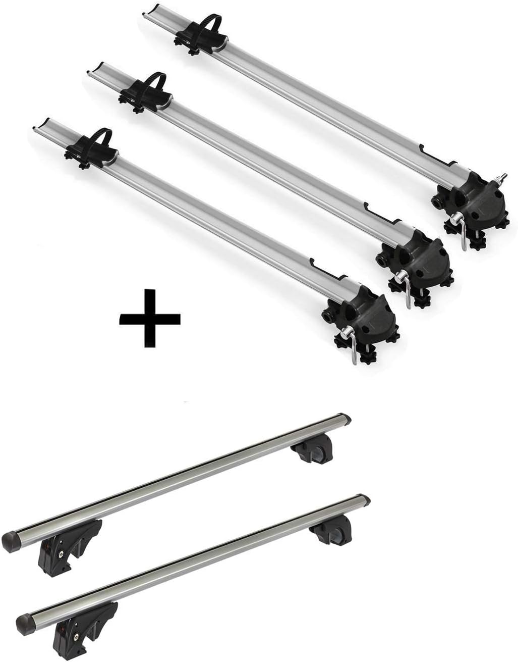 3X Bike Pro + Roof Rack VDPLION1 Compatible with Mitsubishi Pajero (V80) (5 Door) from 06