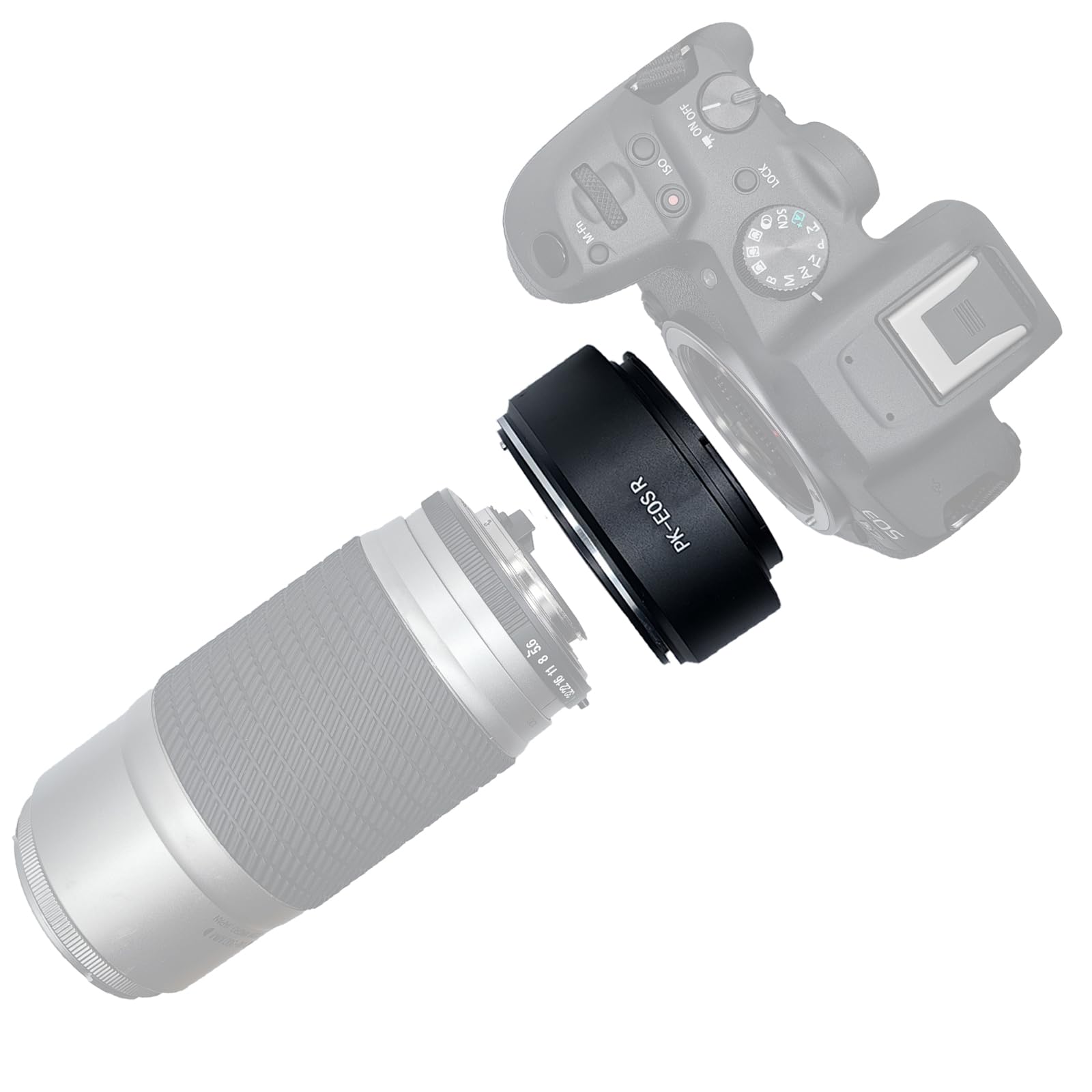 PK-EOS R Lens Adapter Ring for Pentax PK K Mount Lens Compatible with Canon EOS R-Mount Camera Canon EOS RF RP, PK to EOS R Lens Adapter