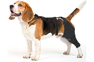 Joypig Sleeve for Dog Rear Leg to Stop Licking: Recovery Wrap After TPLO ACL Surgery, for Injured Back Legs, Alternative for Dog Cone for Leg Wounds