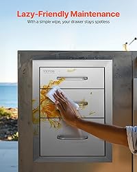 VEVOR 14x20.3 Inch Outdoor Kitchen Drawers
