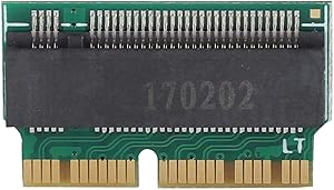 ASHATA Hard Disk to NVME SSD Adapter Concerter Card for 2013 2014 2015 MAC Book Air A1465 A1466 and for MacBook Pro A1398 A1502 SSD.