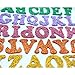 164 Pcs Glitter Foam Stickers Self Adhesive Alphabet Letter Stickers Decorative Sticker for DIY Craft Ornament, 7 Colors Random, 4 Sheets