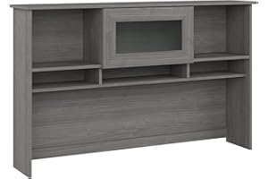 BUSH HOME Bush Furniture Cabot 60W Hutch in Modern Gray