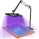 Caydo 216 LEDs UV Light 395nm for Screen Printing,Timing Device(100W) | 1.5 min exposure | Leakage-Proof Safety | 150&deg;C PC shade | Works for screen printing, cyanotype, resin