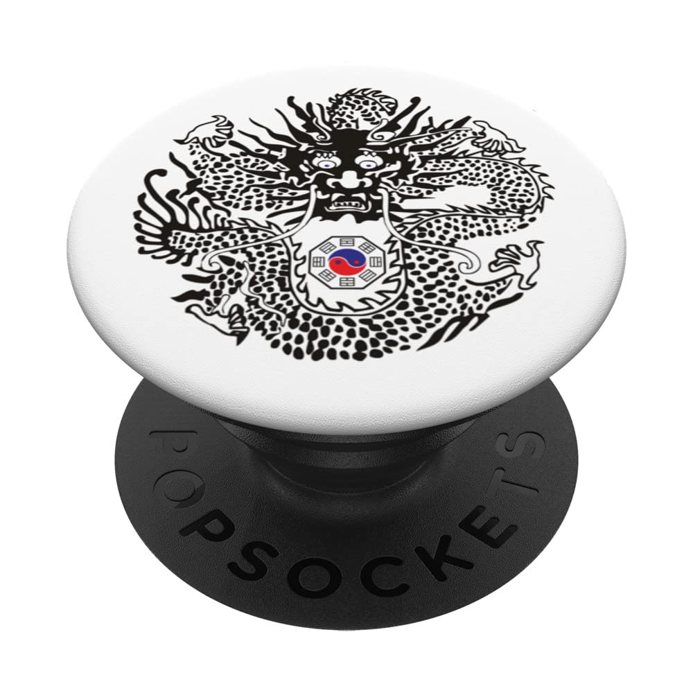 Chinese Ba Gua Dragon design, tai chi dragon PopSockets Swappable PopGrip