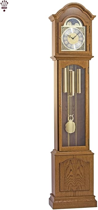 Vogue Clocks Glenhaven Floor Hall Grandmother Clock Oak Finish