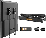 Perlegear No Drill TV Wall Mount for Most 24-55 Inch TVs up to 100 lbs, Studless TV Mount, Drywall TV Bracket with Max VESA 400x400mm, No Stud, Easy Install, Low Profile, PGMT7