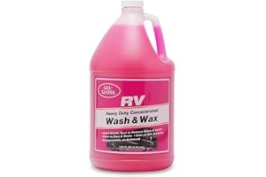 Gel GLOSS RV Wash & Wax - Clean, Streak-Free Finish, reduced water spotting, pH Neutral, Concentrated Carnauba Wax Formula, Provides A Deep Gloss Finish on Campers and Motorhomes, 1 Gallon