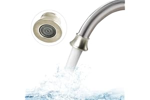 LIBERFLOW Faucet Aerator Compatible with Moen 116618BN, Faucet Parts High Flow Sink Aerator Replacement for Shower Bathroom Kitchen Faucet Aerator, 2.2 Gallon Per Minute,Brushed Nickel Finish