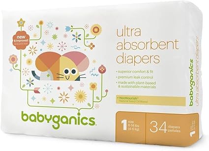 babyganics diapers size 1