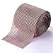First to act tactical Diamond Rhinestone Mesh Ribbon Supreme Quality Sparkling Bling Wrap Ribbon Bulk DIY Roll for Arts Crafts Party Decorations, 24 Rows, 1 Roll (Champagne, 4.75in x 10yards)