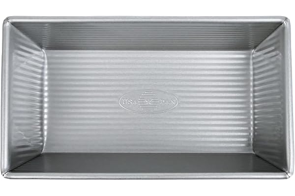 USA Pans 9 x 5 x 2.75-Inch Loaf Pan, Aluminized Steel with Americoat