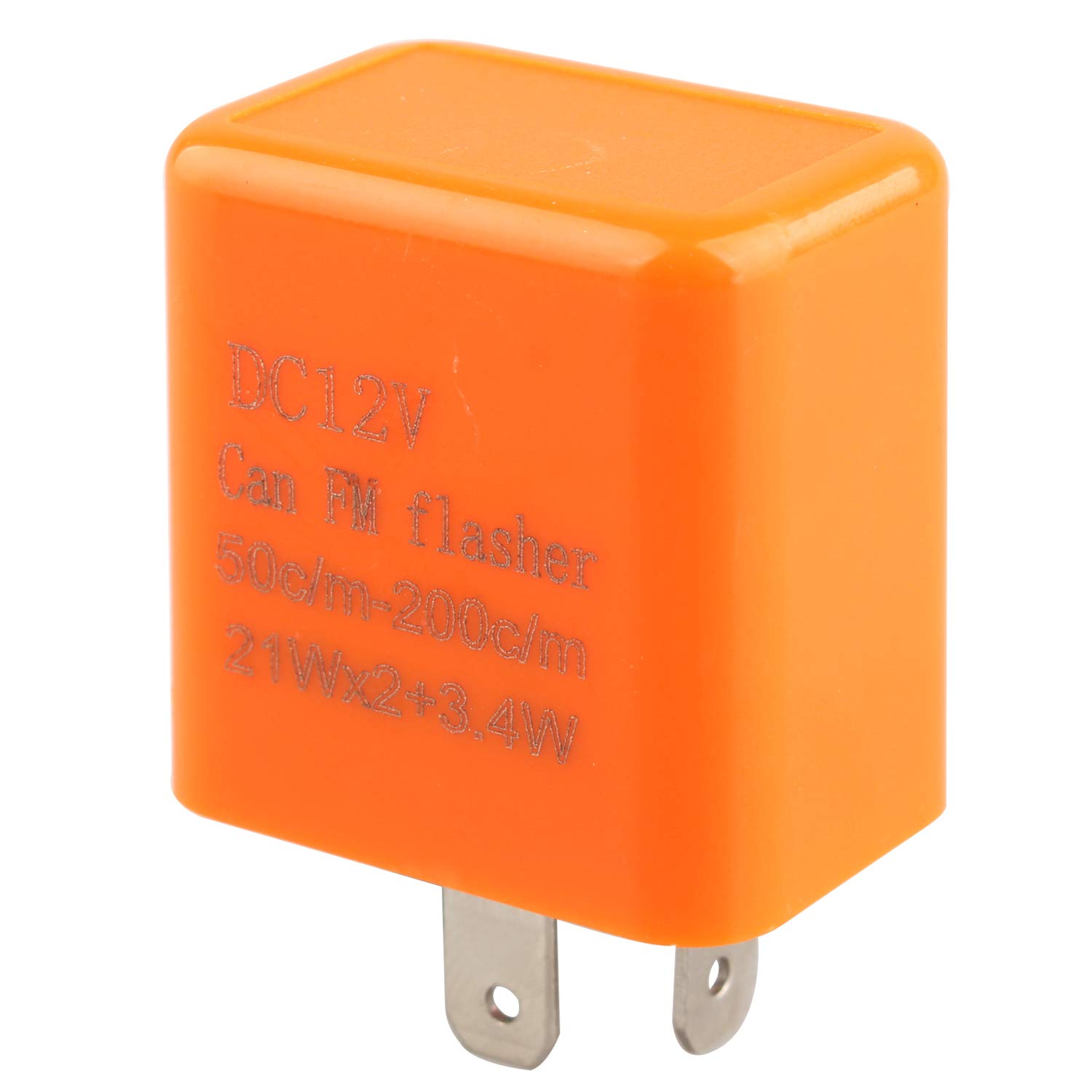 Futheda 2 Pin Speed Adjustable LED Flasher Relay Universal Motorbike Motorcycle Blinker Electronic Turn Signal Indicator 12V