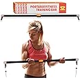 SQUATZ Apollo Board Gym, Resistance Band Bar for Training - Adjustable and Detachable Pilates Rod for Full Body Workout, Easy to Use and Disassemble, Heavy Duty, Use with Apollo Fitness Board Model