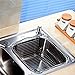 CoZroom Stainless Steel Sink Soap Dispenser for Kitchen Sink with 13 OZ Pump Bottle