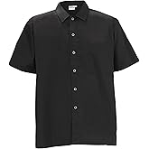 Winco Unisex Adult Standard Restaurant Chef Shirt, Short Sleeve, Black, XX-Large US