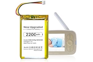 SHENMZ 2200mAh 3.85V Replacement Battery Compatible with Infant Optics DXR-8 Video Baby Monitor (Not for DXR-8 Pro)