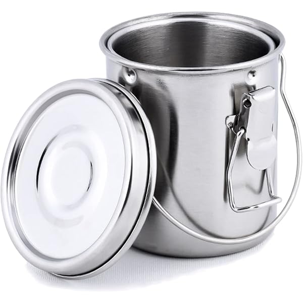 Pot De Nettoyage Pour Pinceaux En Acier Inoxydable - Avec Couvercle Filtre Et Joint étanche, Pour Peinture à L'huile, Aquarelle