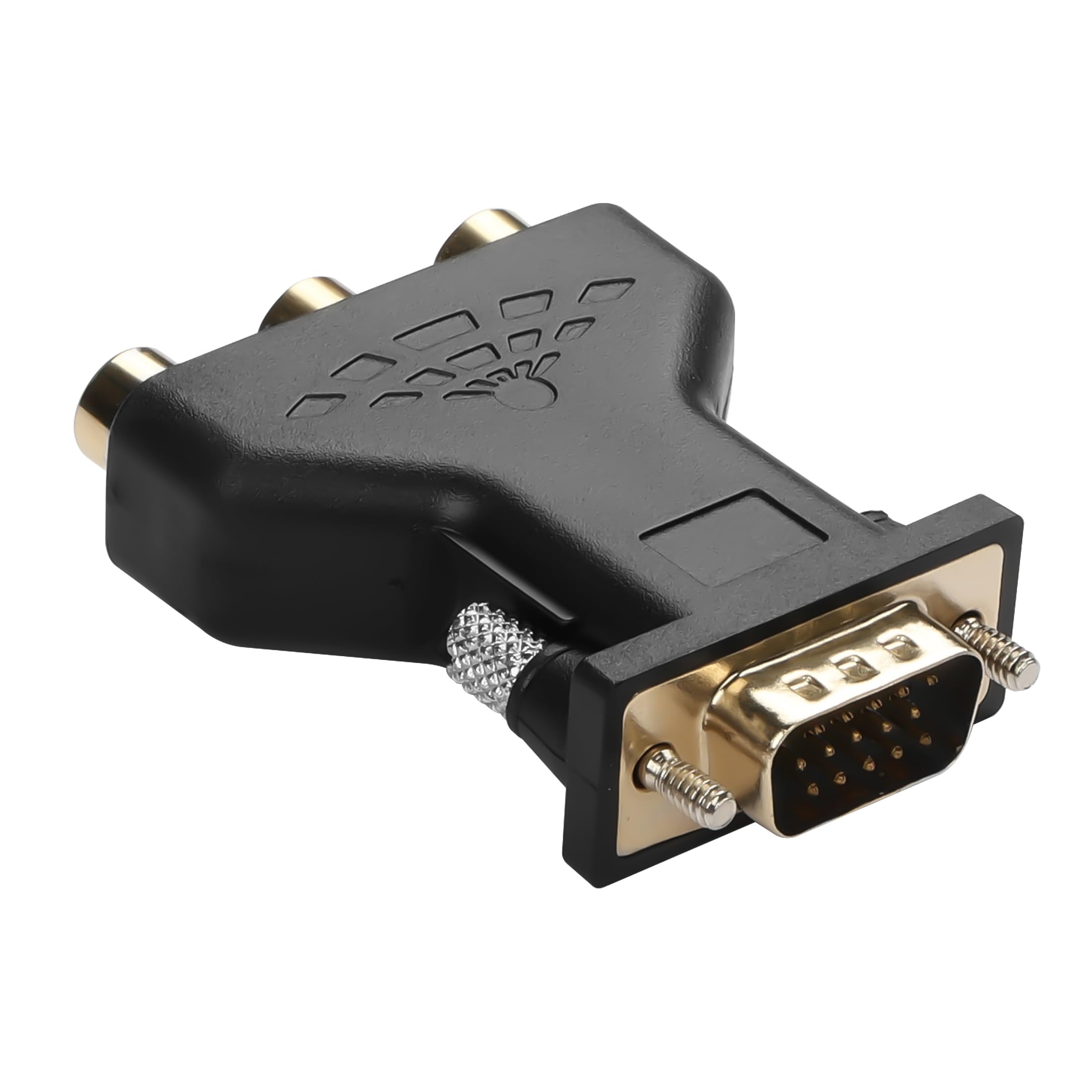 Photo 1 of YAODHAOD VGA to RCA Adapter, VGA to 3RCA Audio Video Converter for TV, LCD Projector, Set-top Box, DVD Player