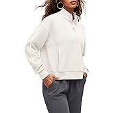 G4Free Smoofit Modal Soft Women's Half-Zip Sweatshirts Pullover Mock Neck Casual Tops with Pockets