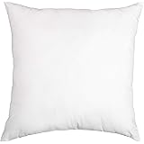 Amazon Basics White Hypoallergenic Decorative Throw Pillow Insert - 28" x 28", 1-Pack