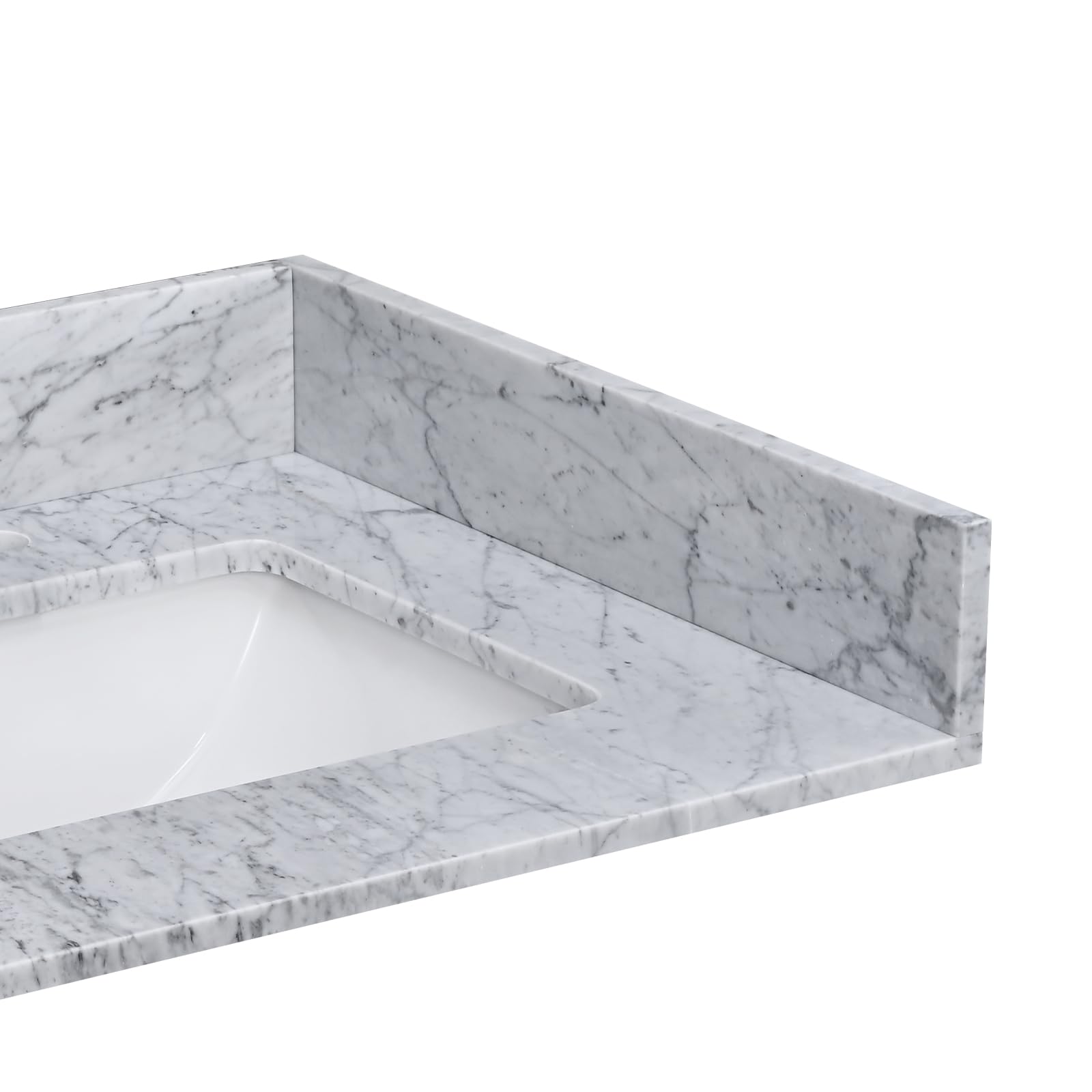 Mua 21 Inch Carrara Marble Side Splash for Bathroom Vanity Sink Top