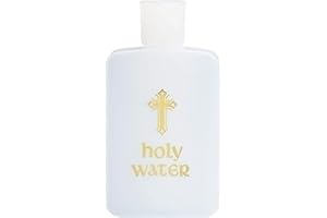 Roman – Holy Water Bottle, Religious Gift and Accessories Collection, 4.5”, Plastic, Religion, Faith, Durable