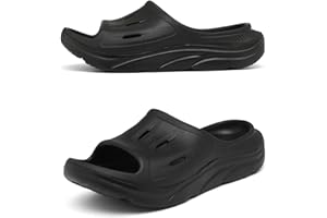 ARCHSUPPORT Unisex Adult Recovery Slides, Women and Men’s Plantar Fasciitis Thick Cushion Sandals with Arch Support, Orthotic Athletic Comfortable Lightweight Slippers for Indoor Outdoor