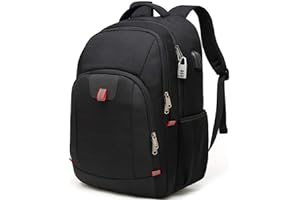 DELLA GAO Laptop Backpack for Men, Large Anti-Theft Business Travel Backpack with USB Charging Port, Water Resistant College Computer Bag for Men/Women for 17 Inch Laptop and Notebook