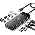 Lemorele 9-in-1 USB C Hub Multiport Adapter, USB C Dongle with 4K HDMI for MacBook Pro Air, 3 USB 3.0 5Gbps Port, Type C Data Port, 100W PD, SD/TF Card Reader Adapter, Compatible for Windows/Mac/iPad