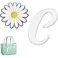Hroatpk 2pcs Charms for Bogg Bag, Letter Charms Decorative Alphabet Lettering Accessories Insert Charms Compatible with Bogg Bag, Beach Bag, Rubber Tote Bag