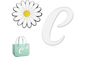 Hroatpk 2pcs Charms for Bogg Bag, Letter Charms Decorative Alphabet Lettering Accessories Insert Compatible With Beach Bag, Rubber Tote