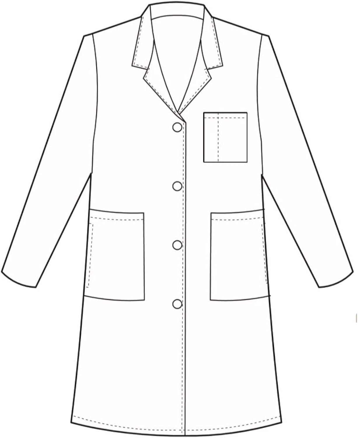Meta 1964 Women's 37" Lab Coat: Clothing