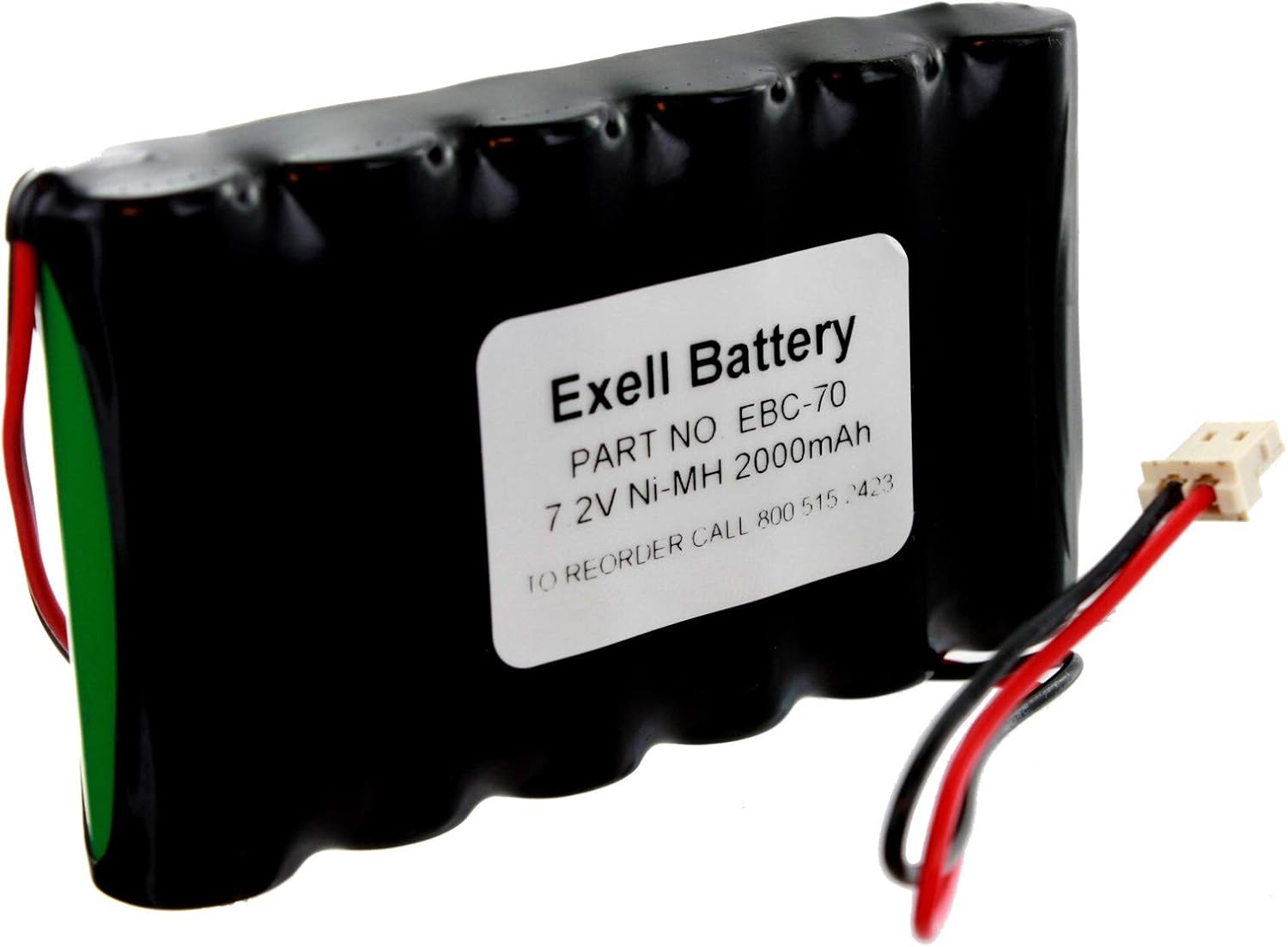 7.2V 2000mAh NiMH Ademco Lynx Alarm Systems Replacement Battery for Ademco K5109,CUSTOM-70, Honeywell K10145X10, Lynx LYNXRCHKIT-SC, LYNXRCHKITHC, Walynx-RCHB-SC, Walynx-RCHBSC